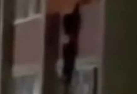 Биік үйдің балконынан секірмек болған әйел айыппұл төледі (видео)