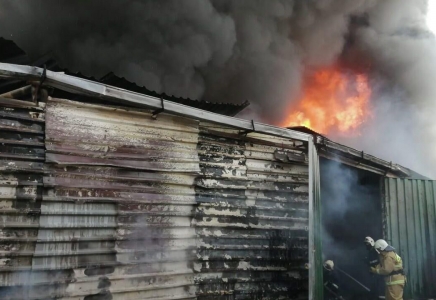 Алматы базарындағы өртке электр сымдарының қысқа тұйықталуы себеп болған