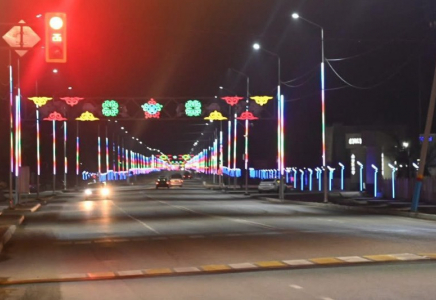 ТҮРКІСТАН: Созақтағы барлық ішкі көшелерге жарықшамдар орнатылды