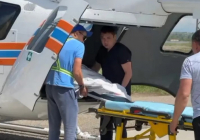 Риддерде 9 жасар бүлдіршін Өскемендегі ауруханаға тікұшақпен жеткізілді