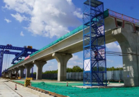 Қосшы бағытындағы LRT құрылысы жаңа кезеңге өтті