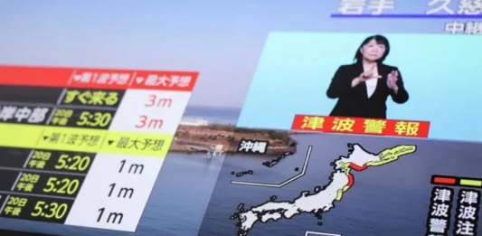 Жапония жағалуында жойқын жер сілкінісі болды: Елге цунами қаупі төніп тұр