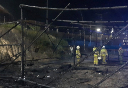 Шымкентте этноауыл аумағында өрт шықты 