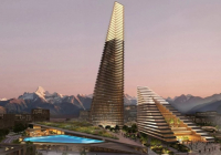 Жаңа Алатау қаласына әлемдік сәулет студиясы тау шыңына ұқсас ең биік екі мұнара салады