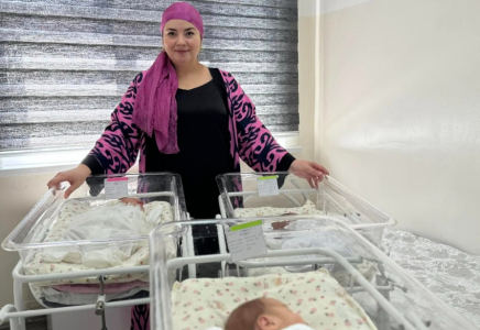 В Шымкенте родилась третья тройня