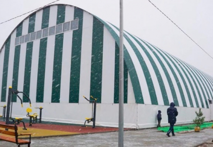 ТҮРКІСТАН: Ордабасыда жаңа спорт алаңшасы ашылды