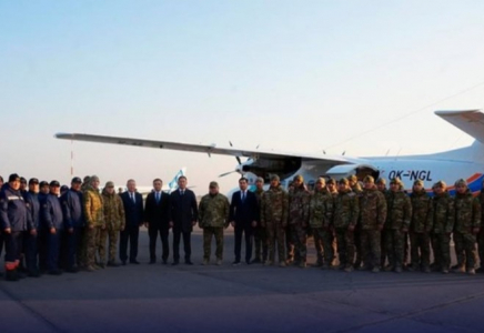 Шымкентте ТЖ министрлігіне арналған жаңа L-410 ұшағы ресми түрде қабылданды