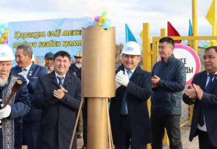 ТҮРКІСТАН: Ордабасыда тағы бір ауылға газ берілді