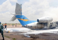 ​Конгода министр мінген ұшақ ұшу-қону жолағынан шығып кетіп, өртенді