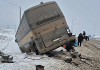 ​Қызылордада Қырғызстан азаматтары мінген автобус жолда қалды