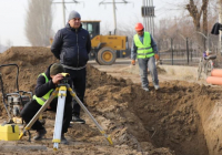 Түркістанда кәріз жүйесін тарту жұмыстары қарқынды жүргізіліп жатыр