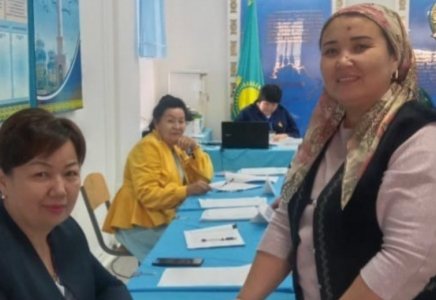 ​В ТУРКЕСТАНСКОЙ ОБЛАСТИ ПРОЯВЛЯЕТСЯ ВЫСОКАЯ АКТИВНОСТЬ НАСЕЛЕНИЯ НА ВЫБОРАХ АКИМОВ РАЙОНОВ