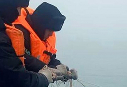 Каспий теңізінен ұзындығы 263 шақырым тор жиналды