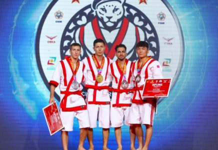​Қазақ күресінен әлем чемпионатында әскери қызметшілері 4 алтын медаль жеңіп алды