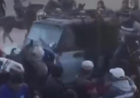 Көкпар кезінде жол талғамайтын көлікпен аттарды қаққан жүргізуші ұсталды