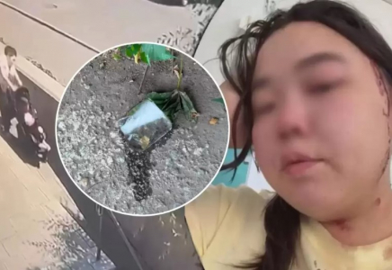 Павлодарда баласымен кетіп бара жатқан әйелдің басына әлдекімдер мұз лақтырған
