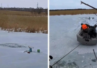 Шортандыда балық аулап отырған зейнеткер мұз астына түсіп, мерт болды (ВИДЕО)