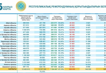 Орталық референдум комиссиясы: жаңа Конституция қабылданды