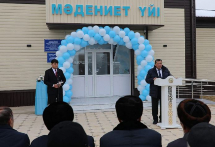 ТҮРКІСТАН: Мақтааралда тағы бір мәденит үйі пайдалануға берілді