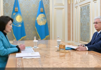 Президент Денсаулық сақтау министрі Ақмарал Әлназарованы қабылдады