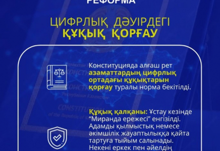 2026 жылғы Конституциялық реформа: Цифрлық дәуірдегі азаматтардың құқықтарын қорғау