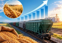 2026 жылдың 9 айында теміржол арқылы астық тасымалдау көлемі 12%-ға өсті