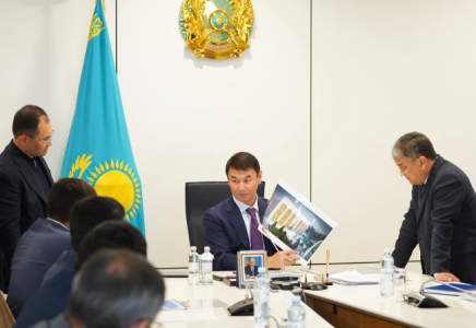 ТҮРКІСТАН: Салынып жатқан нысандарда петроглифтер бейнеленеді