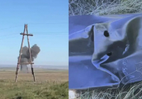 “Жарылыс пен түтін“. Ақтөбе облысында дронның құлаған сәті видеоға түсіп қалды