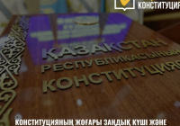 Конституцияның жоғары заңдық күші және құқықтық мемлекет қағидаты - жаңа конституцияның негізгі тірегі