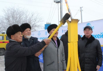 ТҮРКІСТАН: Құтарыс ауылы табиғи газбен қамтылды