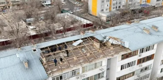 Қонаев қаласында қатты жел салдарынан төтенше жағдай жарияланады