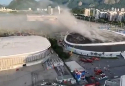 Қазақстан спортшылары қатысып жатқан әлем чемпионаты кезінде Бразилиядағы стадион өртенді