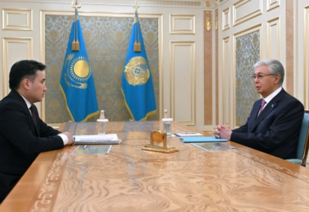 Президент Еңбек және халықты әлеуметтік қорғау министрі Асқарбек Ертаевты қабылдады