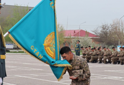 ​Шымкенттік сарбаздар қызметін аяқтады