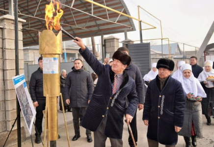 ТҮРКІСТАН: Кентаудағы Хантағы ауылы көгілдір отынға қосылды