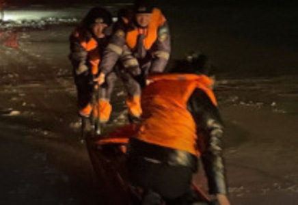 Қапшағай су қоймасында көлік мұз астына түсіп кетті