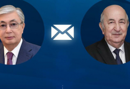 Мемлекет басшысы Алжир президентіне құттықтау жеделхатын жолдады