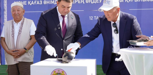 ТҮРКІСТАН: Ордабасыда қағаз өнімдерін терең өңдейтін зауыттың құрылысы басталды