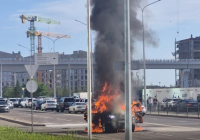 Астанада көлік өртенгенде зардап шеккендердің жағдайы туралы ресми мәлімет шықты 