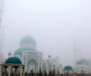 Түркістандағы заманауи мешіттің құрылысы аяқталуға жақын