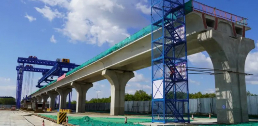 Қосшы бағытындағы LRT құрылысы жаңа кезеңге өтті