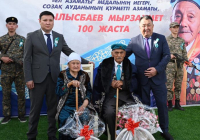 ТҮРКІСТАН: Созақта соғыс майдангеріне құрмет көрсетілді