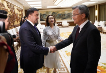 Түркістан облысының әкімі Хубэй провинциясы губернаторымен ресми кездесу өткізді