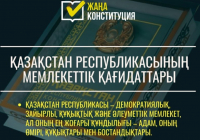 Жаңа конституция: Қазақстан Республикасының мемлекеттік қағидаттары 