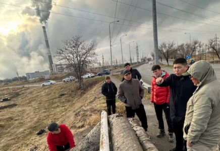 ​«ОҢТҮСТІК» индустриялық аймағында бу құбырын салу жұмыстары жүргізілуде