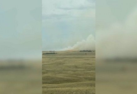 Ерейментауда дала өртеніп жатыр