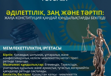 ​2026 жылғы Конституциялық реформа: Әділеттілік пен заң үстемдігіне негізделген жаңа құндылықтар