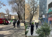 Алматы орталығында өрт: куәгерлер түтін арасынан жүгіріп шыққан қызға көмектесті