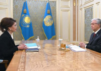 Мемлекет басшысы Премьер-министрдің орынбасары – Мәдениет және ақпарат министрі Аида Балаеваны қабылдады