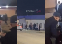 Атырау облысында жастар полицейлерді соққыға жықты